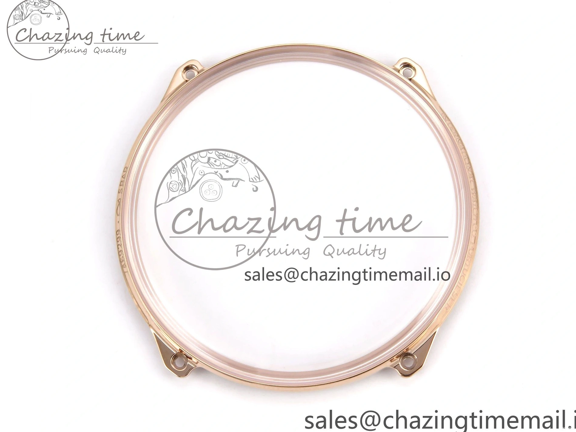 MIROTIME 0110 Portugieser Automatic 42mm RG APSF 1:1 Best Edition Black Dial on Black Leather Strap A Original 7007